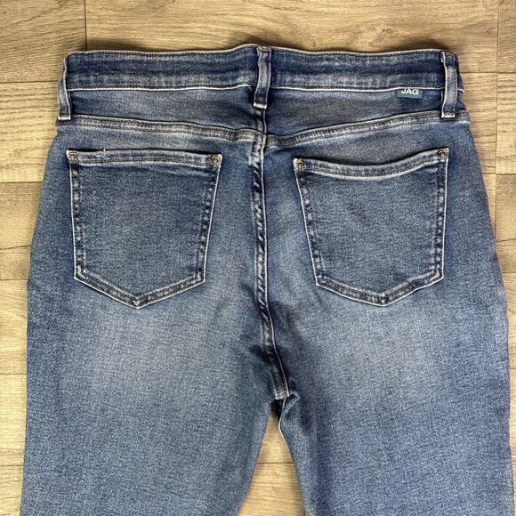 JAG Jeans Cecilia Skinny High Rise Frayed Hem Medium Wash Jeans sz 14 - Picture 7 of 8